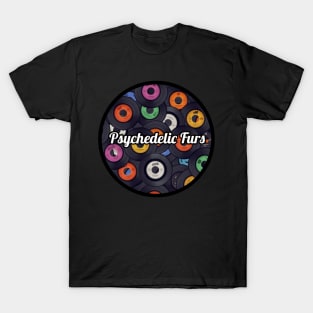 Psychedelic Furs / Vinyl Records Style T-Shirt